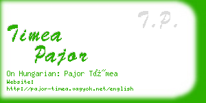 timea pajor business card